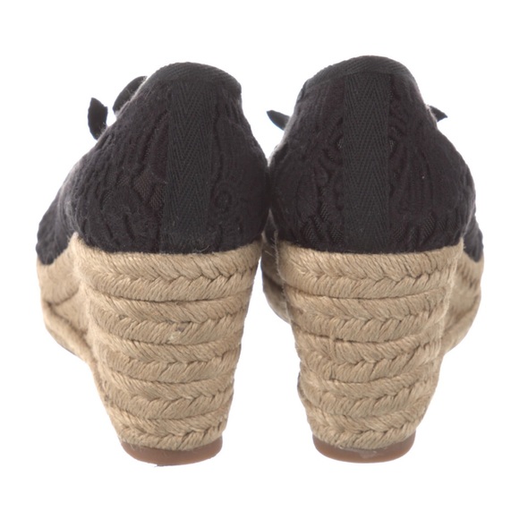 76. Tory Burch Espadrille Wedge Beautiful EUC - Picture 2 of 3